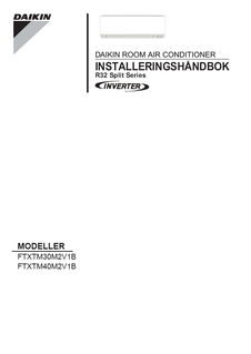 FTXTM30-40M_3PNO482320-5B_Installation manual_Norwegian download